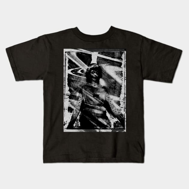 Dark Angel Covered in Eyes Kids T-Shirt by DoomDismay